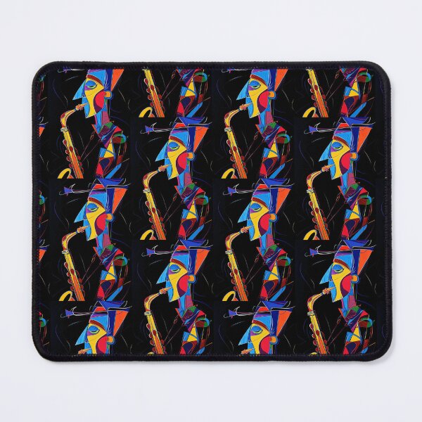 Item preview, Vibrant Abstract Art of Jazz Saxophonist designed and sold by Piotrek0001.