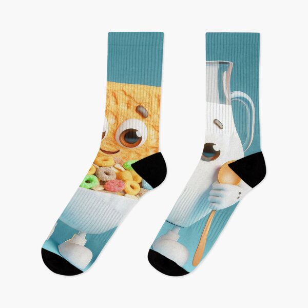Item preview, Best friends - milk and cereals 3d illustration designed and sold by lalylaura.