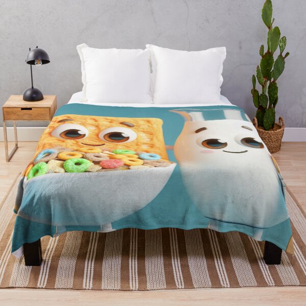 Item preview, Best friends - milk and cereals 3d illustration designed and sold by lalylaura.