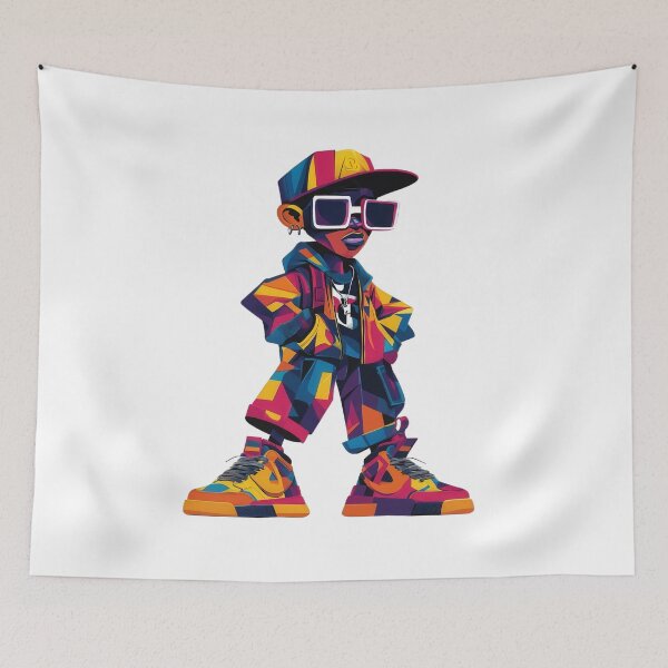 Item preview, Retro Cartoon Boy Character in 90s Style Outfit designed and sold by Jasava Shop.