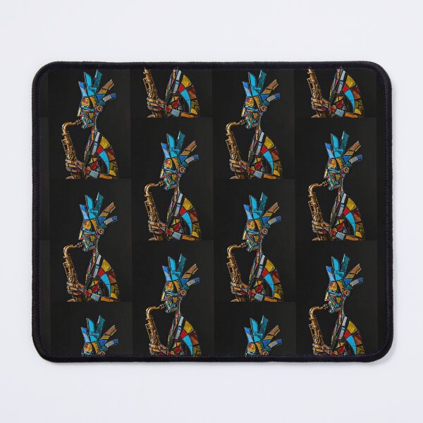 Item preview, Jazz Musician Profile in Colorful Geometry designed and sold by Piotrek0001.