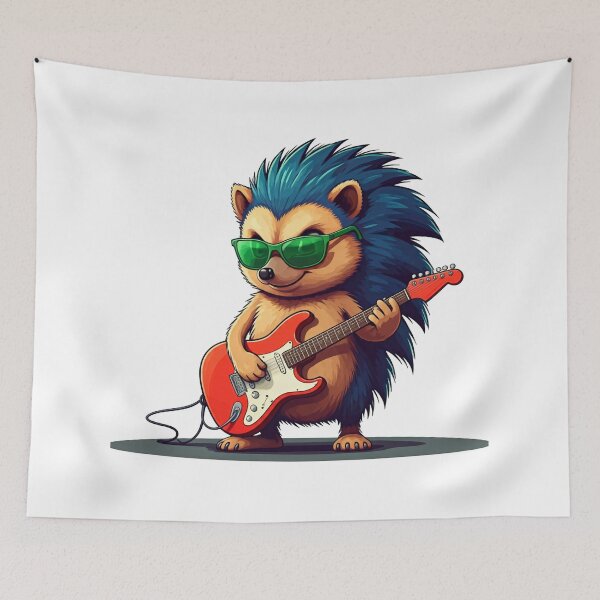 Item preview, Stylish Hedgehog in Green Glasses designed and sold by maritas22.