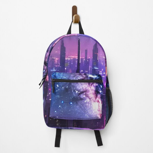 Item preview, Neon Dreams of a Starry Metropolis - Cyberpunk Gifts designed and sold by eXtraHumans.
