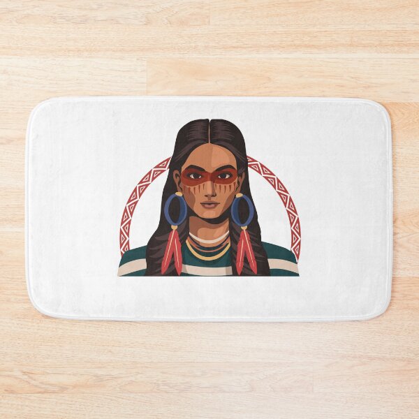 Item preview, Native American woman with earrings designed and sold by Lady-Frost.
