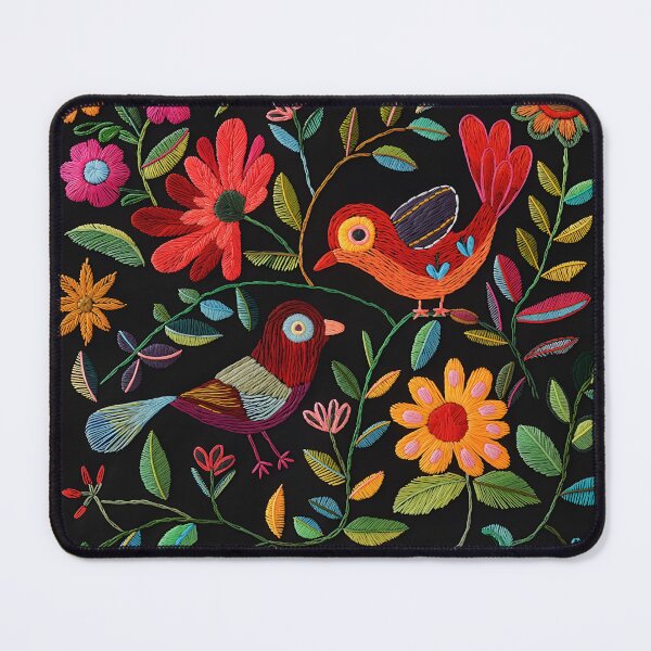 Item preview, Mexican Embroidery Pattern Art Birds Flowers designed and sold by xiao xuans.