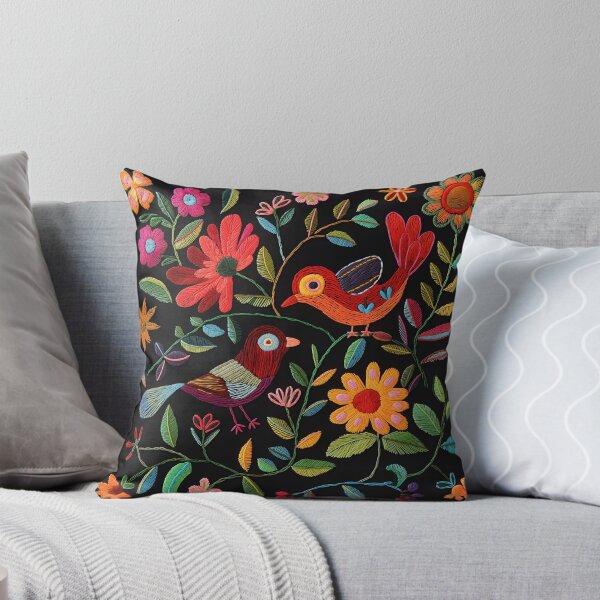Item preview, Mexican Embroidery Pattern Art Birds Flowers designed and sold by xiao xuans.