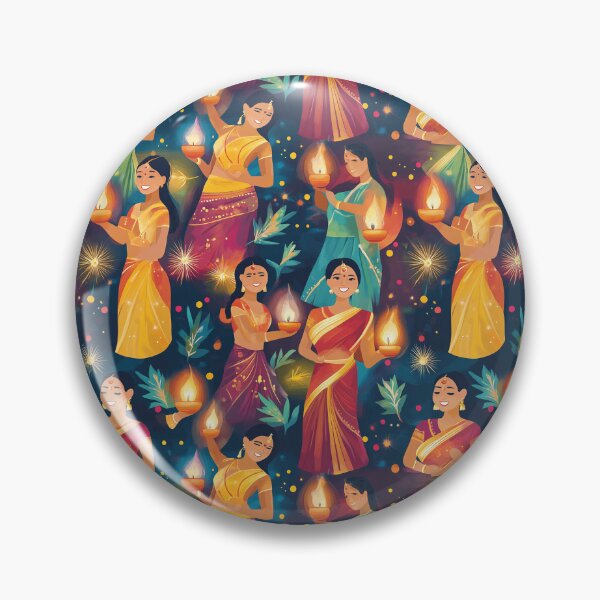 Item preview, Diwali Sarees: Colors and Elegance designed and sold by MidArtForge.