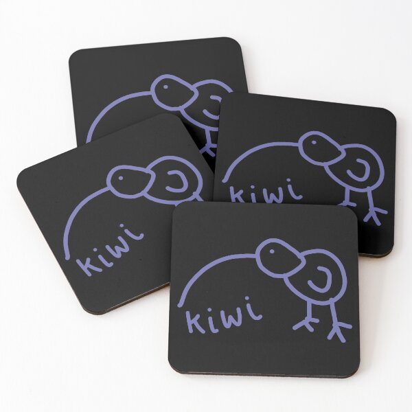 Item preview, Funny Kiwi Doodle Blue designed and sold by ellenhenry.