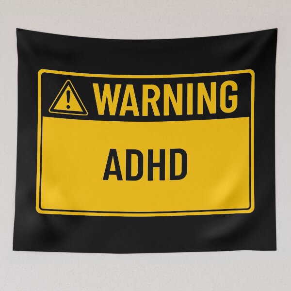 Item preview, Advertencia: TDAH designed and sold by mr-k-store.