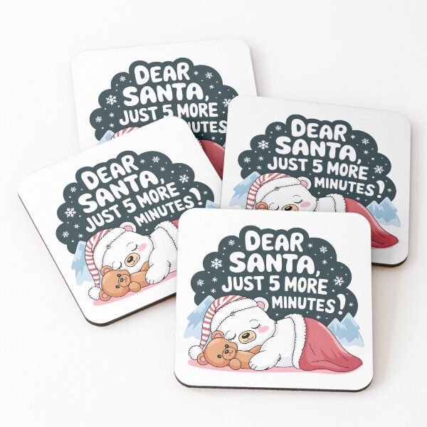 Item preview, Dear Santa 5 More Minutes Sleeping Bear Christmas Pajama Design designed and sold by ashdenent.