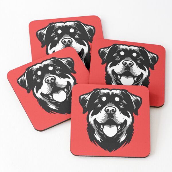 Item preview, Rottweiler Face - Bold and Loyal designed and sold by Moonlit Paws.