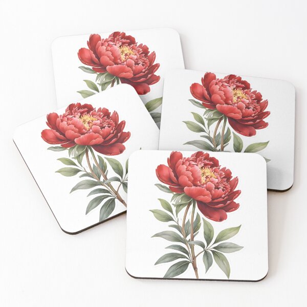 Item preview, Red Peony designed and sold by HOMETOWN86.