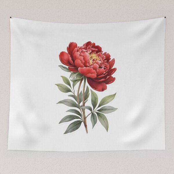Item preview, Red Peony designed and sold by HOMETOWN86.