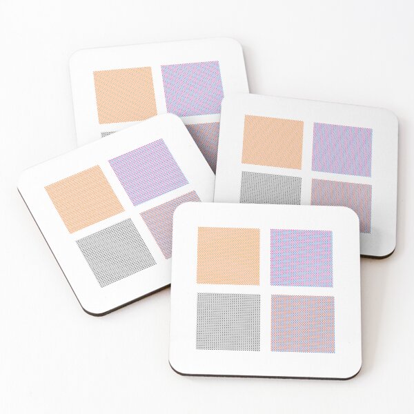 Item preview, Four Color Plad Squares  designed and sold by CONTRAPINK.