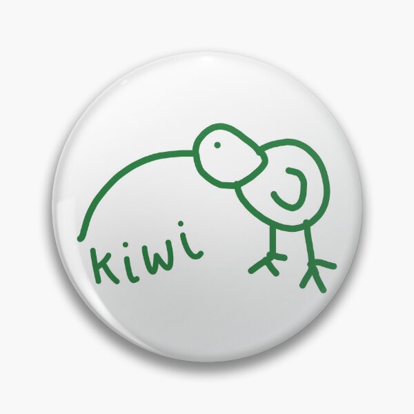 Item preview, Funny Kiwi Doodle Green designed and sold by ellenhenry.
