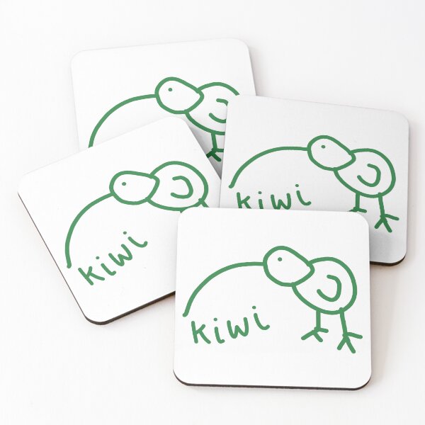 Item preview, Funny Kiwi Doodle Green designed and sold by ellenhenry.