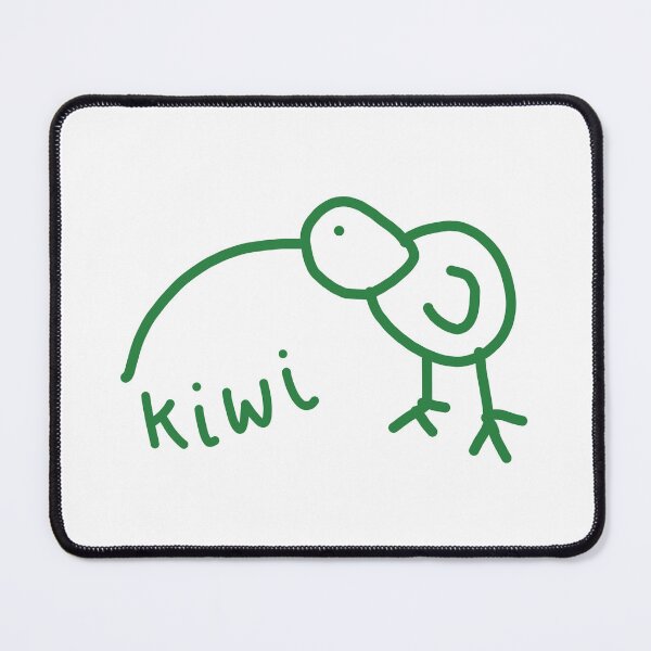 Item preview, Funny Kiwi Doodle Green designed and sold by ellenhenry.