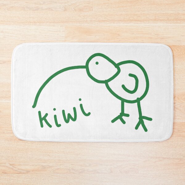 Item preview, Funny Kiwi Doodle Green designed and sold by ellenhenry.