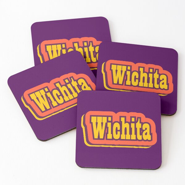Item preview, Wichita, Kansas Retro Typography designed and sold by ArtNoveltee.