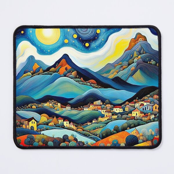 Item preview, Night sky over mountains 1 designed and sold by George Hutton Hunter.
