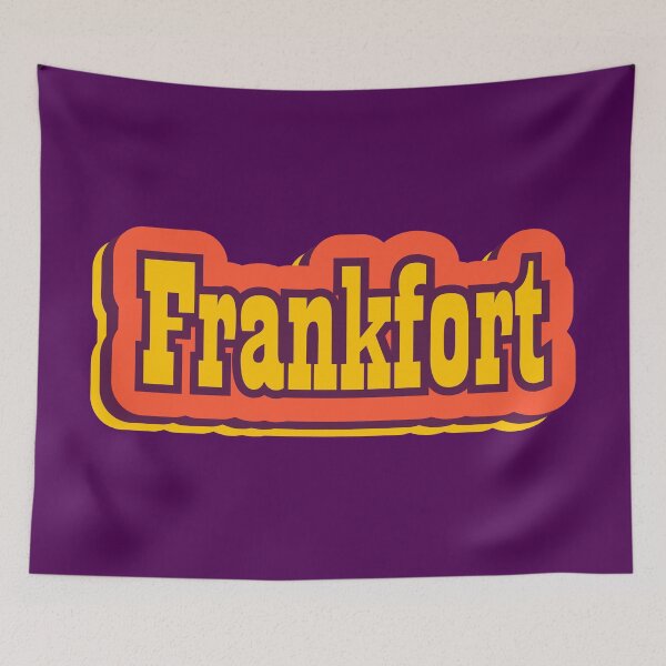 Item preview, Frankfort, Kentucky Retro Typography designed and sold by ArtNoveltee.