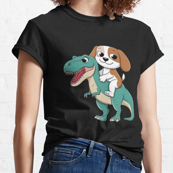 Item preview, Beagle Dog Riding a Green T-rex designed and sold by 123ks.