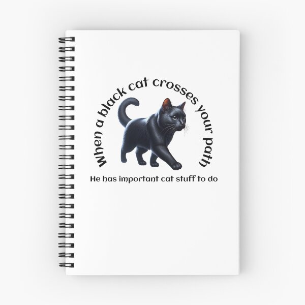 Item preview, When a black cat crosses your path  designed and sold by absurditeestore.