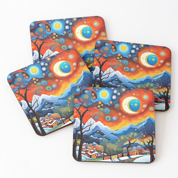 Item preview, Night sky over mountains 2 designed and sold by George Hutton Hunter.