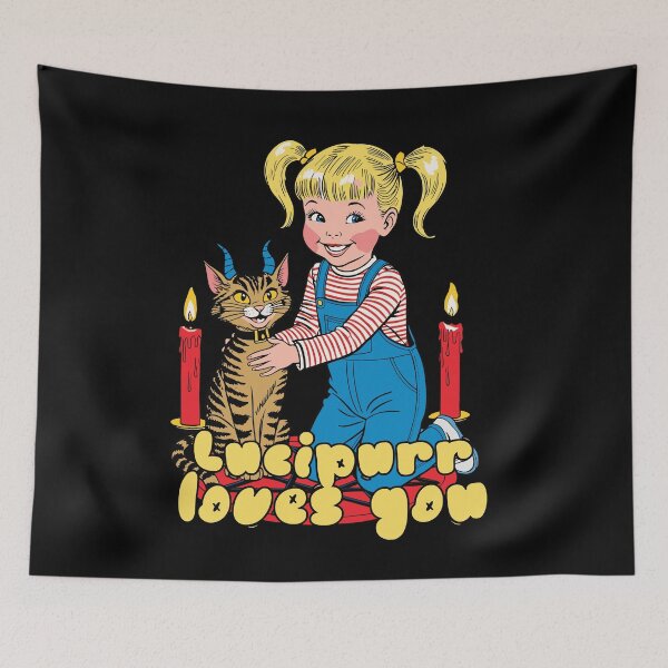 Item preview, Lucipurr Loves You Candles Cat designed and sold by LuminOrb.