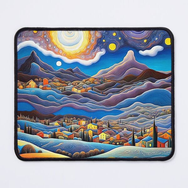 Item preview, Night sky over mountains 3 designed and sold by George Hutton Hunter.