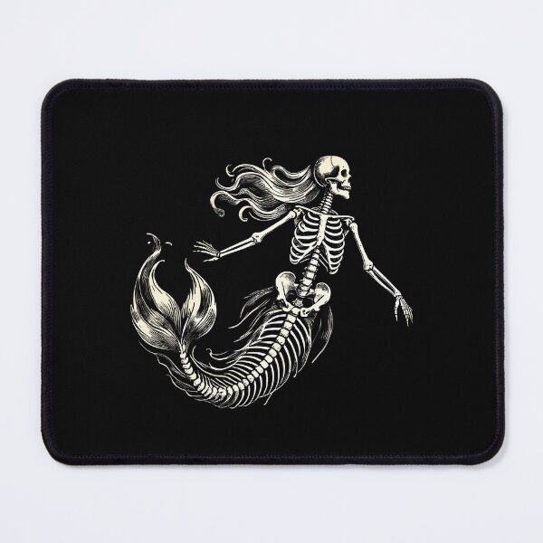 Item preview, Skeleton Mermaid Gothic Fantasy Art designed and sold by LuminOrb.