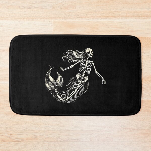 Item preview, Skeleton Mermaid Gothic Fantasy Art designed and sold by LuminOrb.