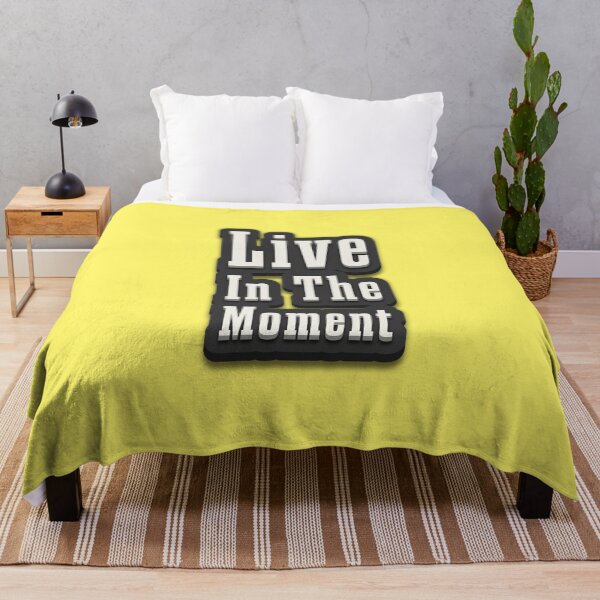Item preview, Live in the moment - motivational classic typography designed and sold by trepiu.