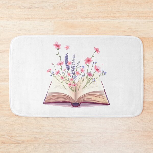 Item preview, Open Book with Flowers in Anime Style designed and sold by Animeture.