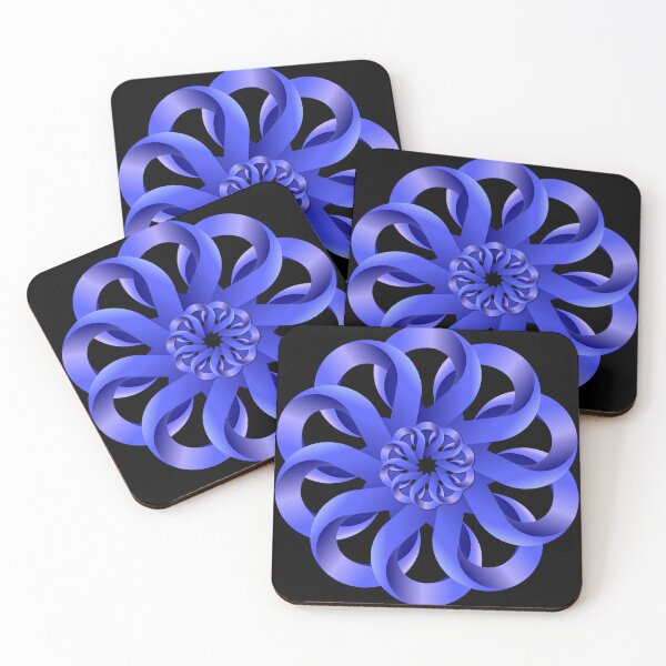 Item preview, Flower graphic double gradient, 3D, pink glare designed and sold by ZorianArt.