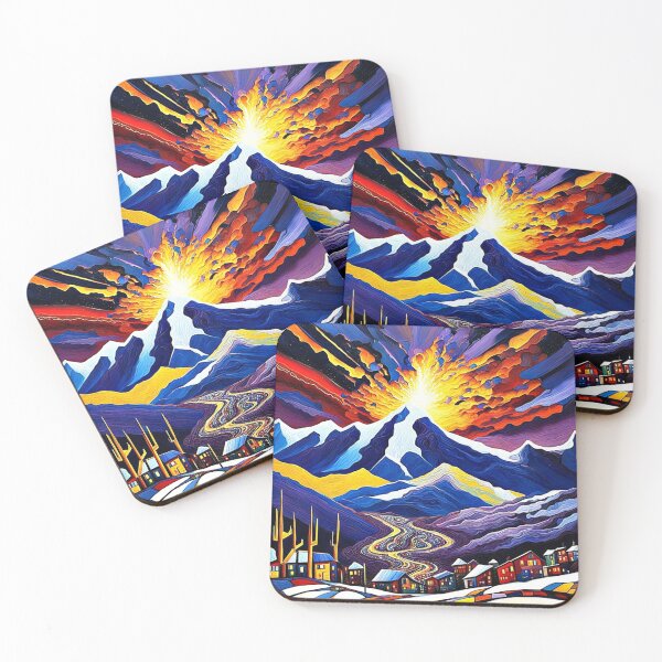Item preview, Night sky over mountains 5 designed and sold by George Hutton Hunter.