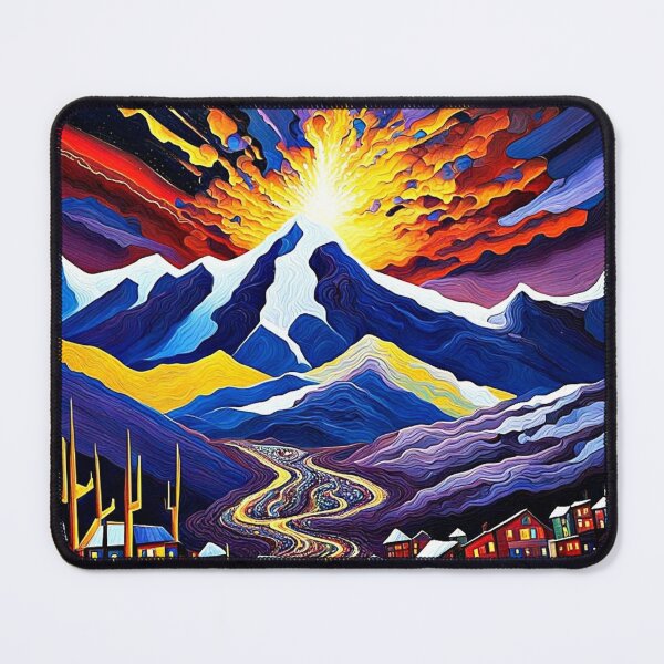 Item preview, Night sky over mountains 5 designed and sold by George Hutton Hunter.