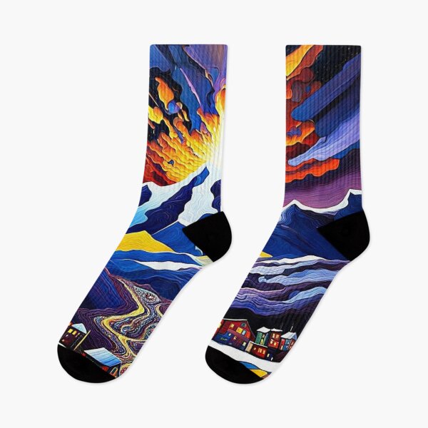 Item preview, Night sky over mountains 5 designed and sold by George Hutton Hunter.