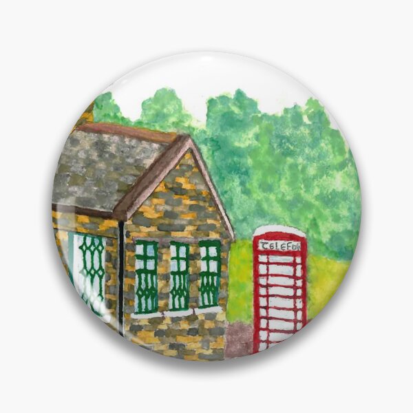 Artikelvorschau, Irisches Steinhaus Aquarell entworfen und verkauft von Foltoska.