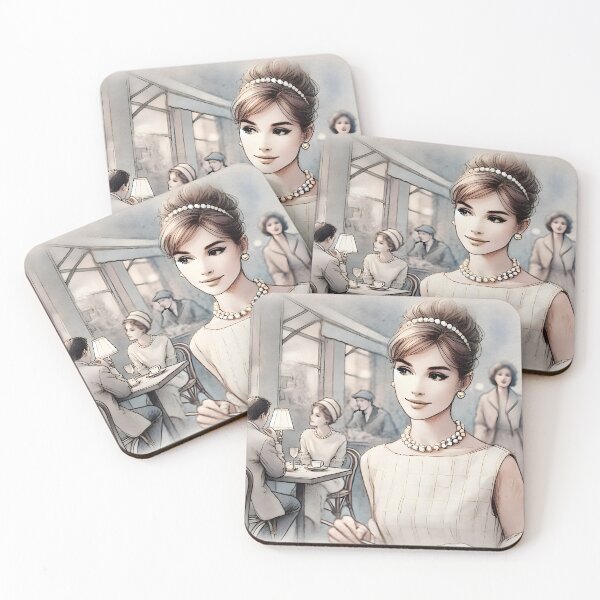 Item preview, Breakfast at Tiffany's Illustration designed and sold by unrealartwork.