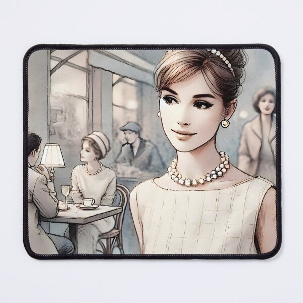 Item preview, Breakfast at Tiffany's Illustration designed and sold by unrealartwork.