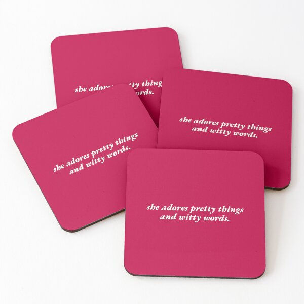 Item preview, she adores pretty things and witty words. designed and sold by Shanyacreates.