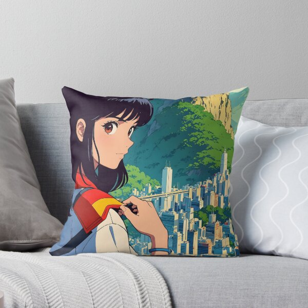 Item preview, Victoria Peak Cute Retro Anime Girl Hong Kong China 80s Vintage Travel designed and sold by Retro-Anime9.