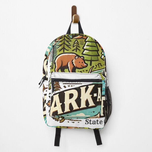 Item preview, Arkansan State nature and funny design with landscape and animals designed and sold by OminatorVision.