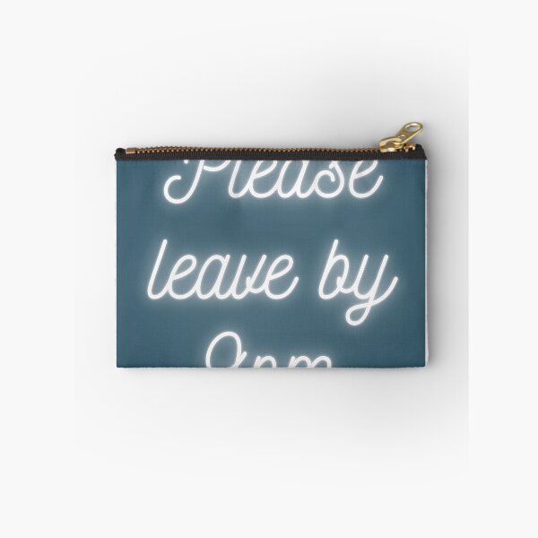Item preview, Por favor, salga antes de las 9:00 p. m. (azul) designed and sold by Inkspire Prints.