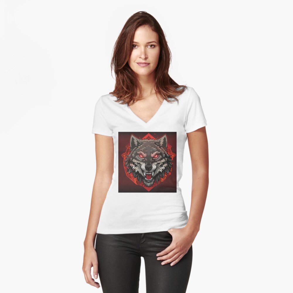 Item preview, Fitted V-Neck T-Shirt designed and sold by starchim01.