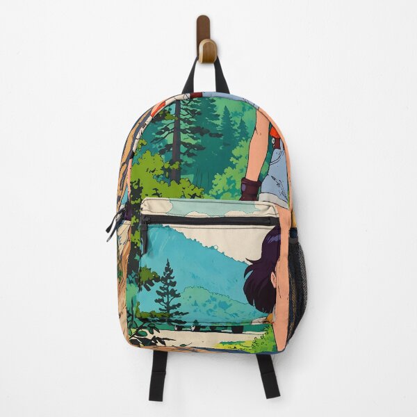 Item preview, Great Smoky Mountains National Park USA Retro Anime Girl 80s Vintage Travel designed and sold by Retro-Anime9.