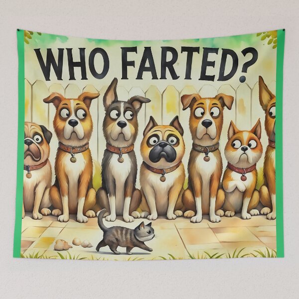 Item preview, Hilarious Dog Lineup - Who Farted? designed and sold by gleefulme.