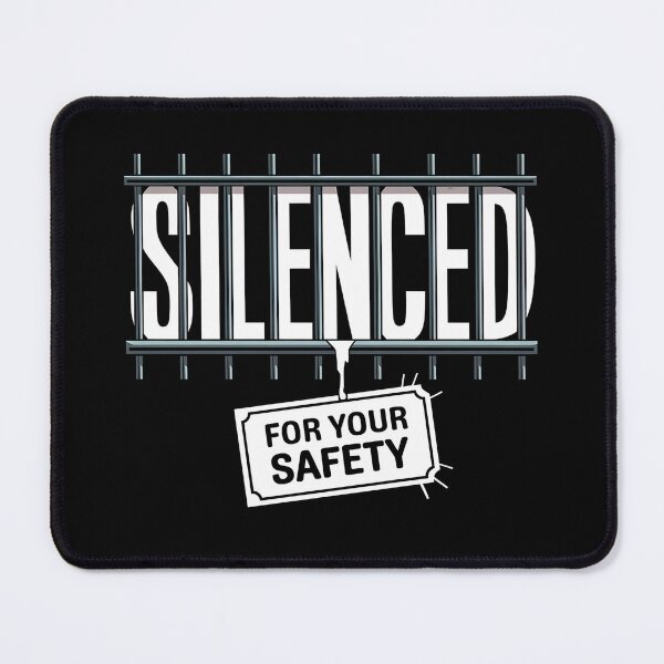 Item preview, Silenced for Your Safety - Bold Statement Design on Freedom and Censorship designed and sold by FocusedPatterns.