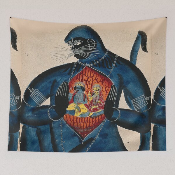 Item preview, Hanuman revealing Rama and Sita in his heart designed and sold by Vintage Designs +.